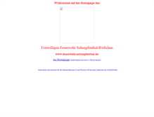 Tablet Screenshot of feuerwehr-schnepfenthal.de